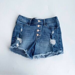 Abercrombie Kids Blue Distressed Jean Shorts